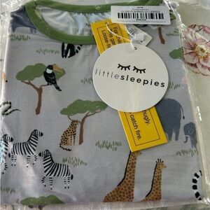 Little Sleepies Safari Friends short sleeve pajamas